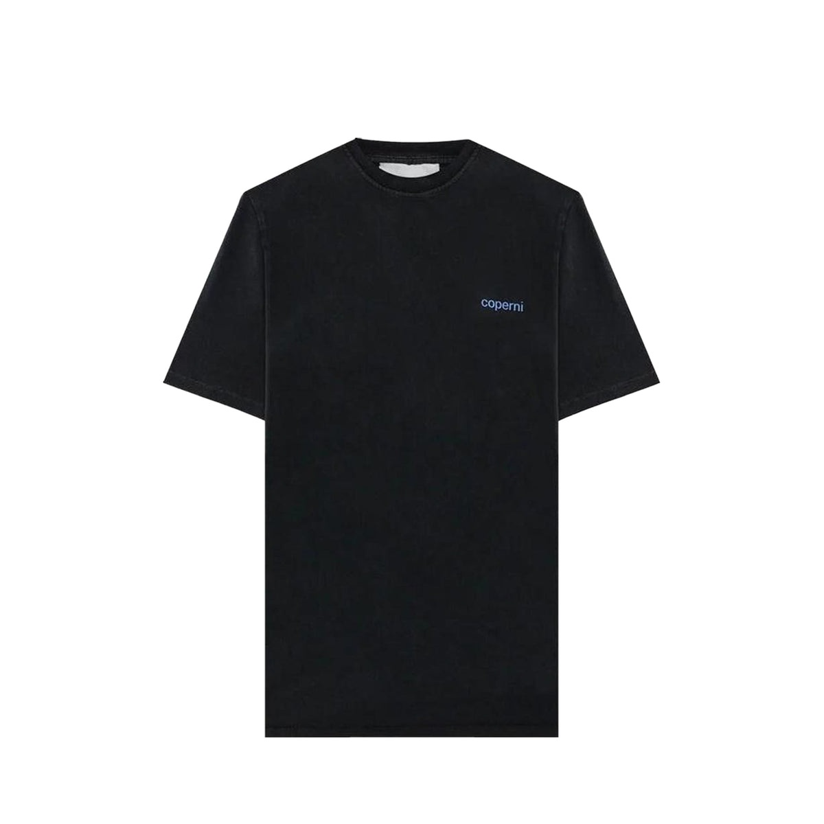 WASHED LOGO BOXY T-SHIRT (BLACK/BLUE) - 1