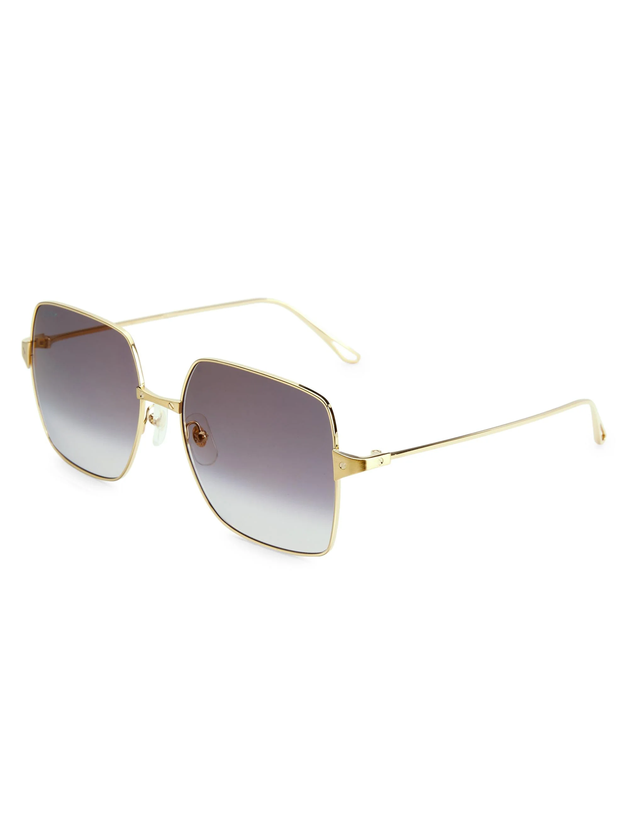 Women's Santos De 57MM Square Sunglasses - Smooth Gold - 1