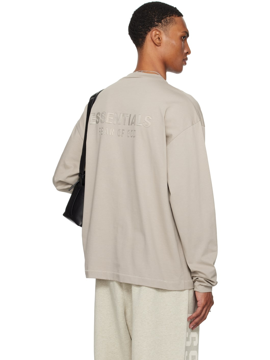Taupe Classic Fit Long Sleeve T-shirt - 3