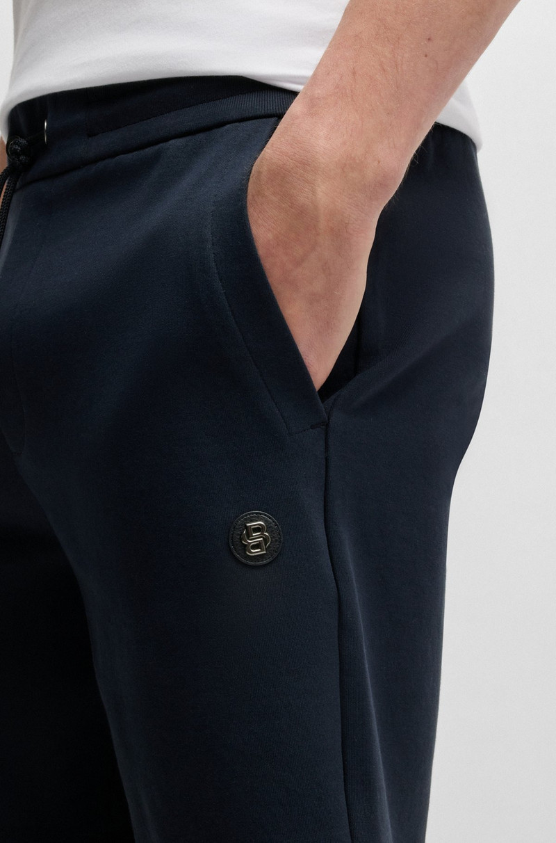 SHORTS WITH METALLIC DOUBLE B MONOGRAM 3