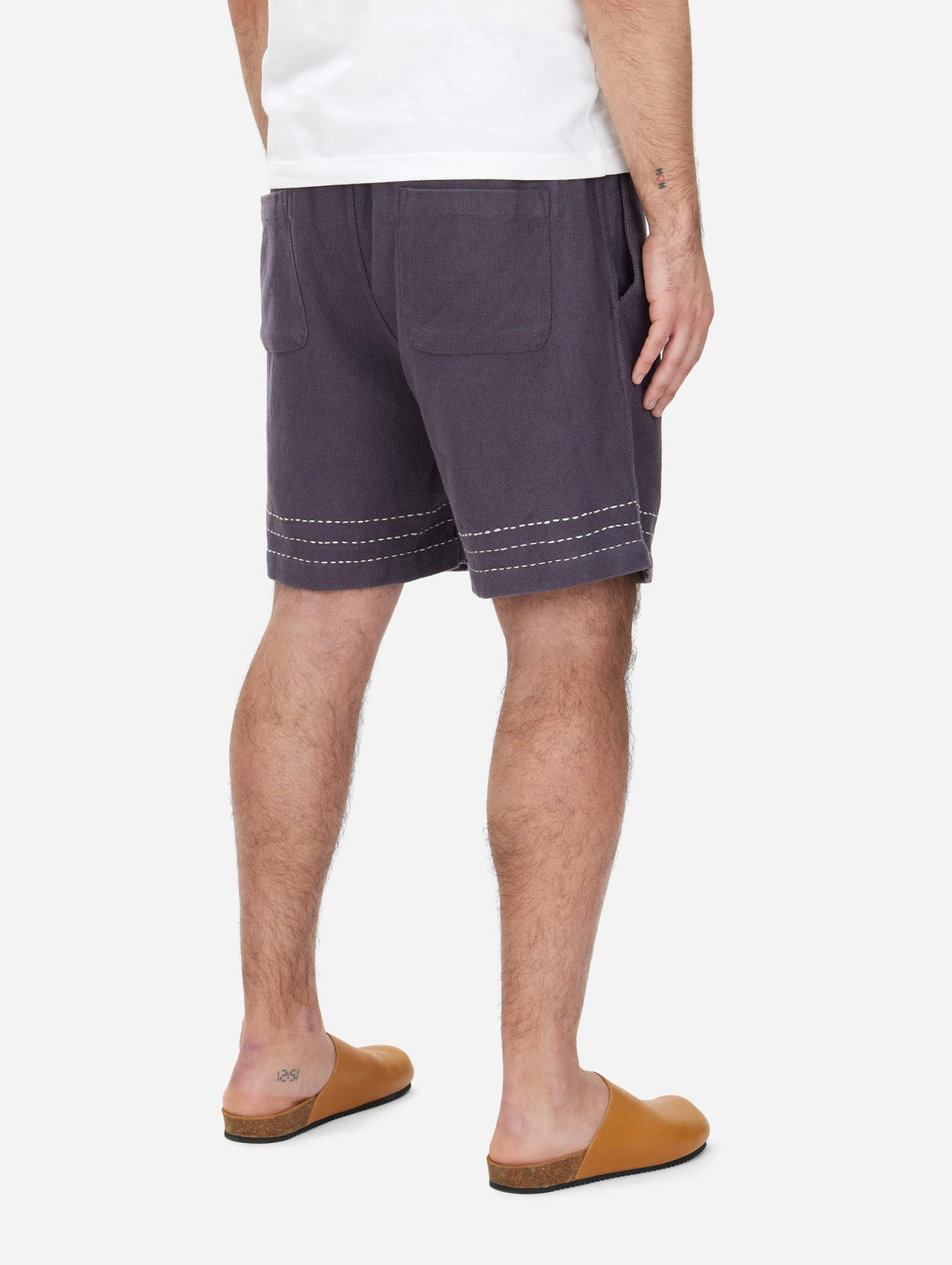 Club Short - Plum Hand Stitch - 5
