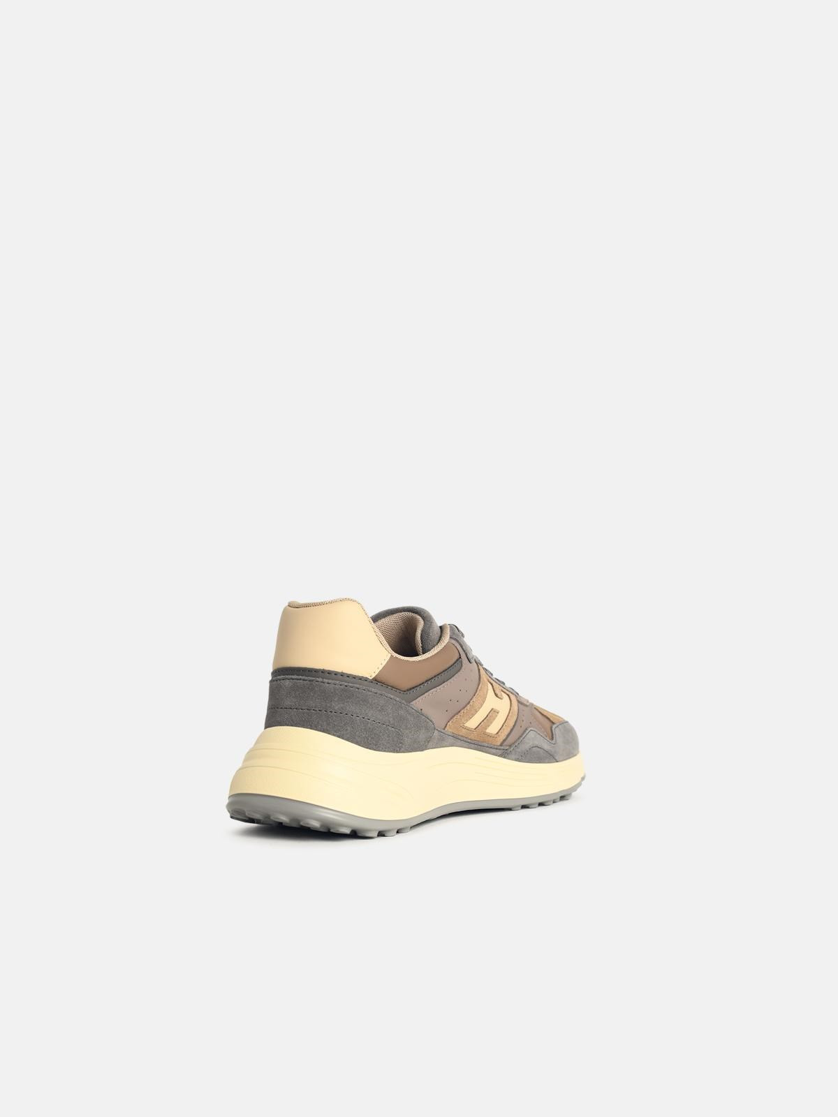 'HYPERLIGHT' MULTICOLOR LEATHER SNEAKERS - 3