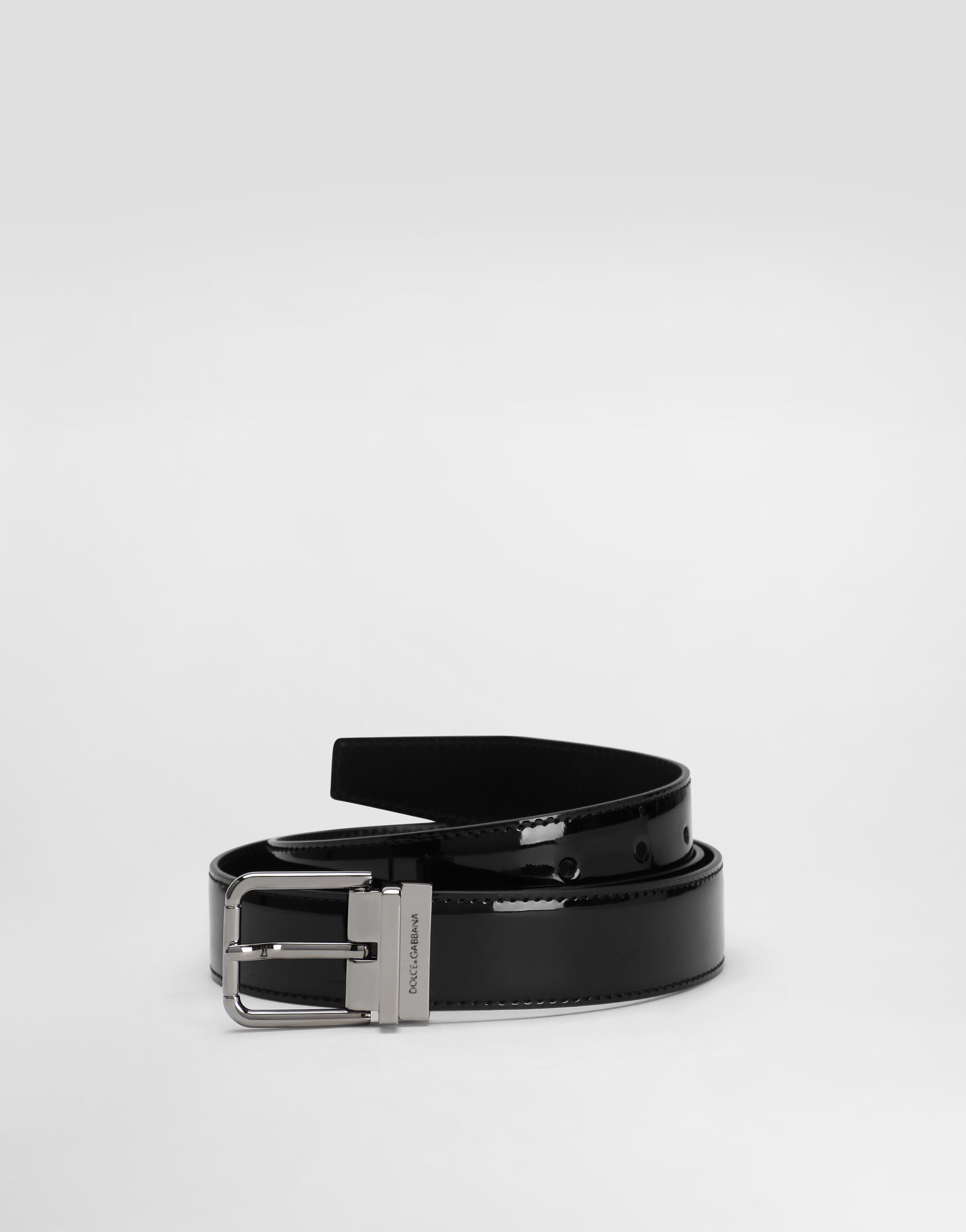 Patent calfskin belt - 3