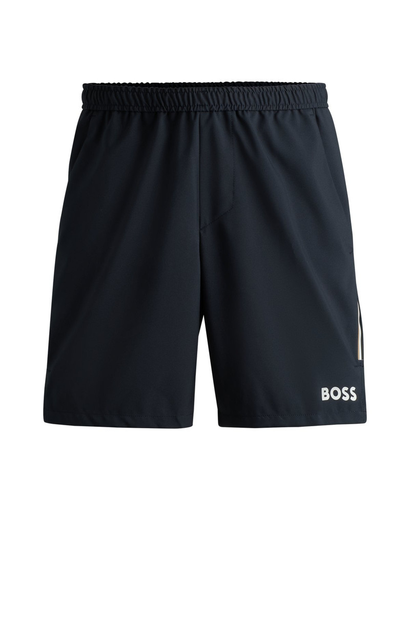 BOSS X MATTEO BERRETTINI WATER-REPELLENT SHORTS WITH LOGO PRINT 1