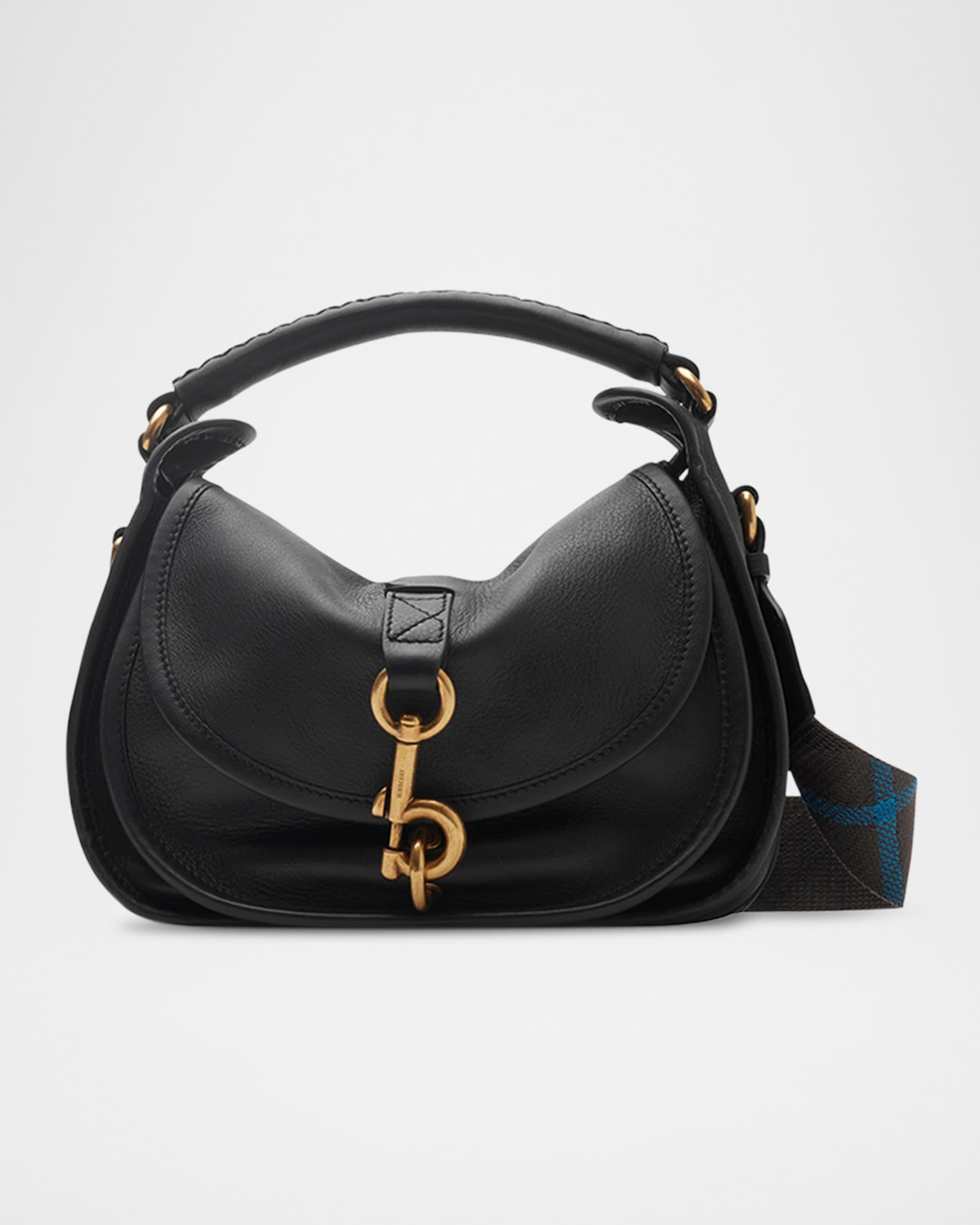 Small Clip Leather Messenger Bag - 1