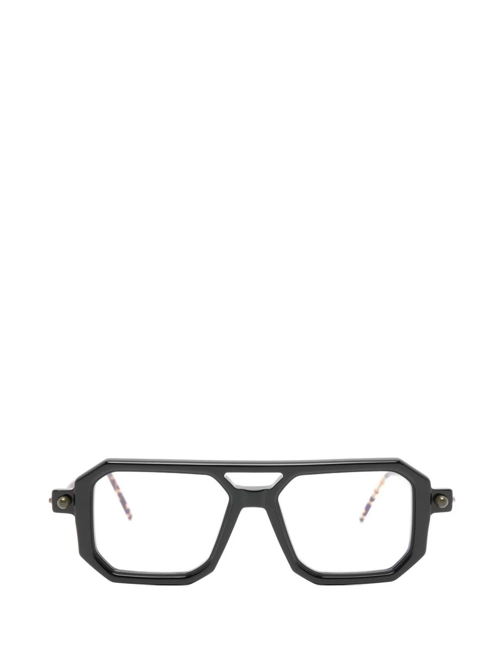 geometric-frame glasses - 1
