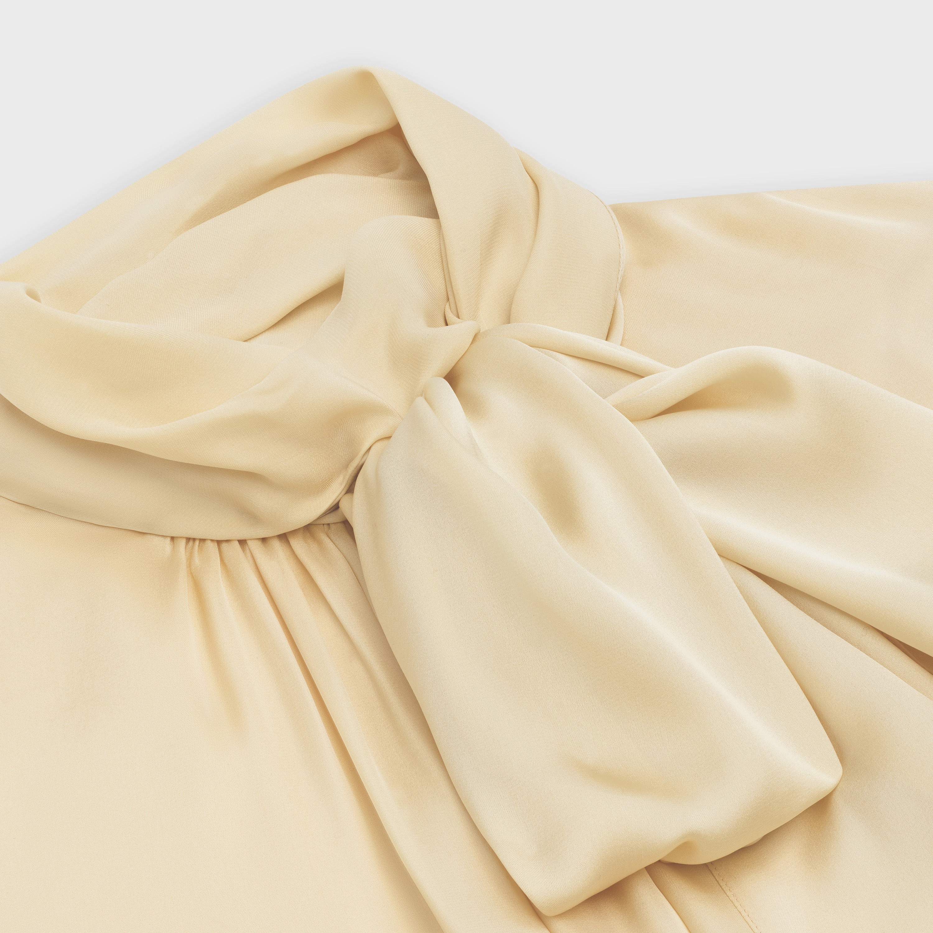 'LAVALLIÈRE' BLOUSE IN SILK CHARMEUSE - 3