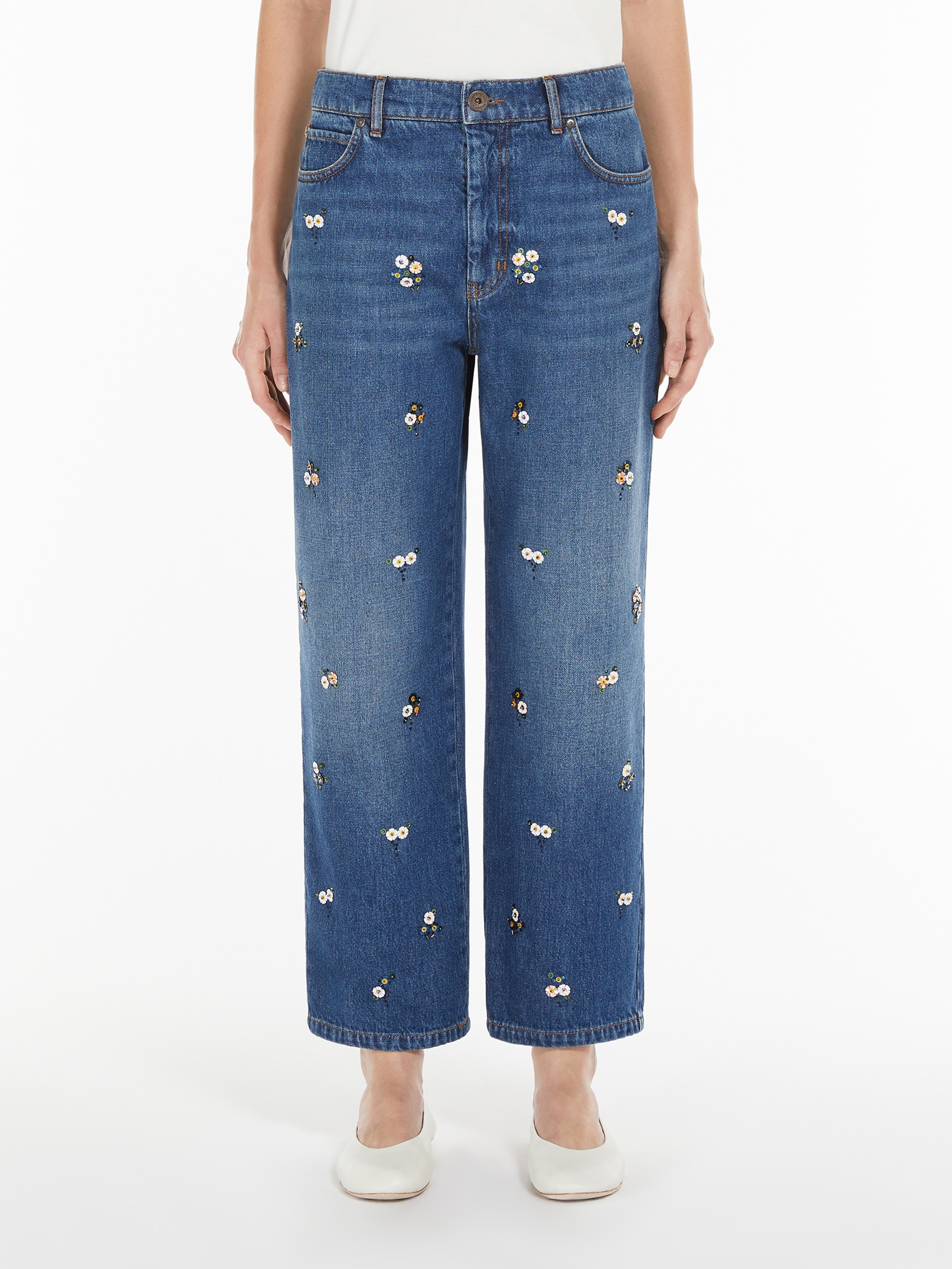 MANETTA Sequinned denim jeans - 3