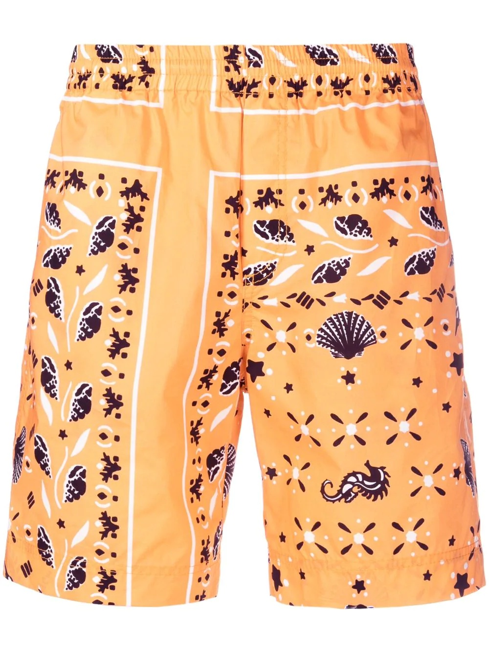 seashell-print deck shorts - 1