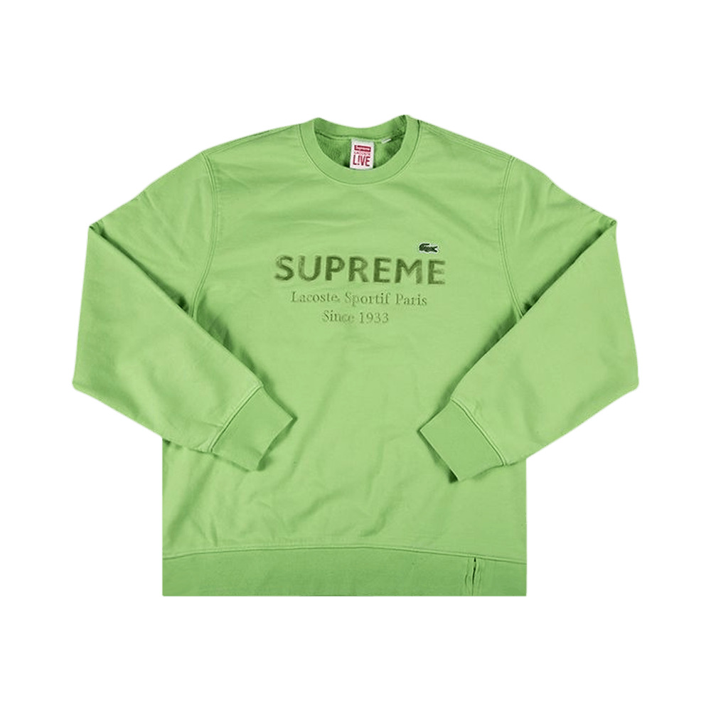 Supreme Supreme x Lacoste Crewneck Green REVERSIBLE