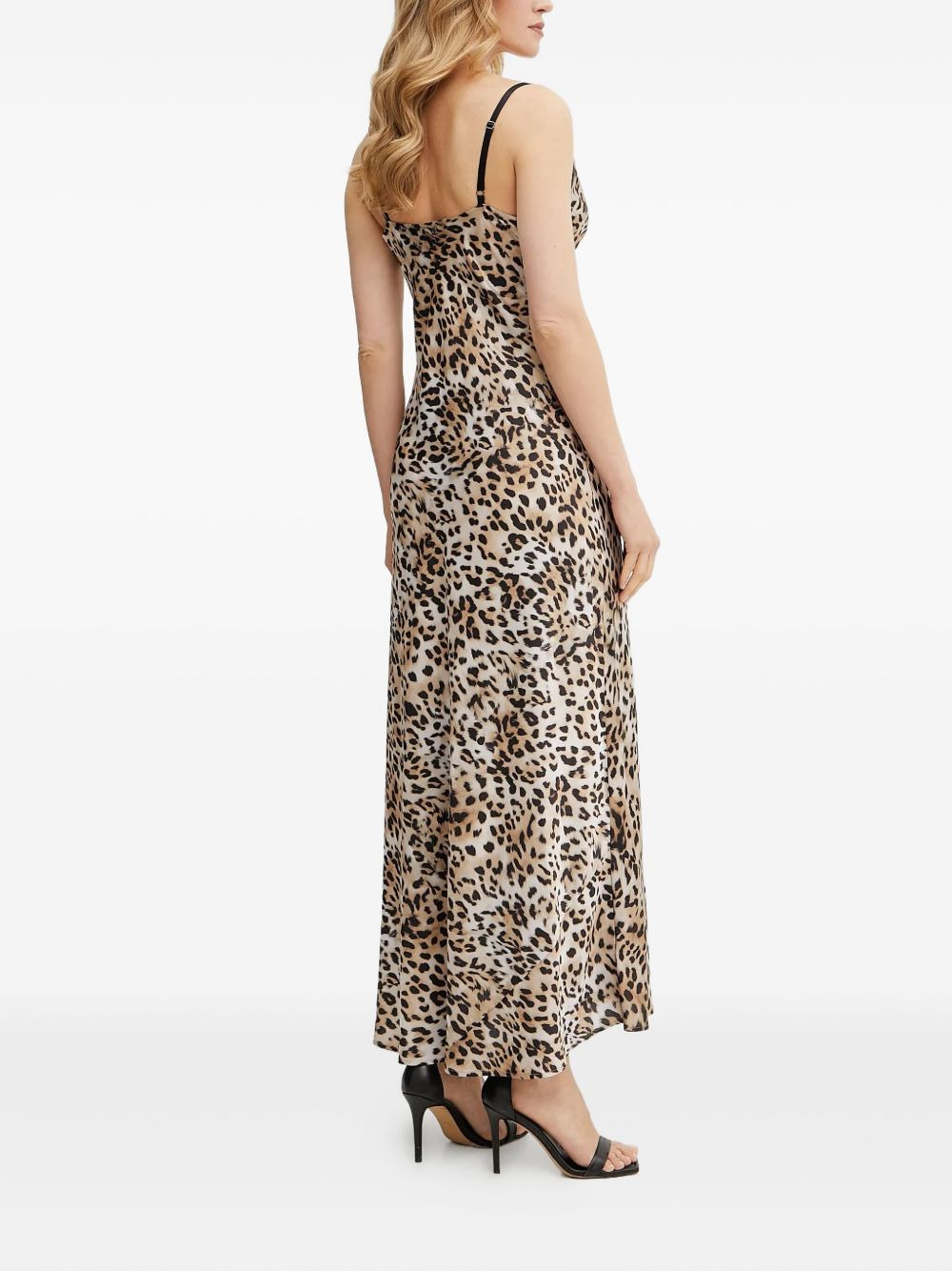 leopard-print maxi dress - 3