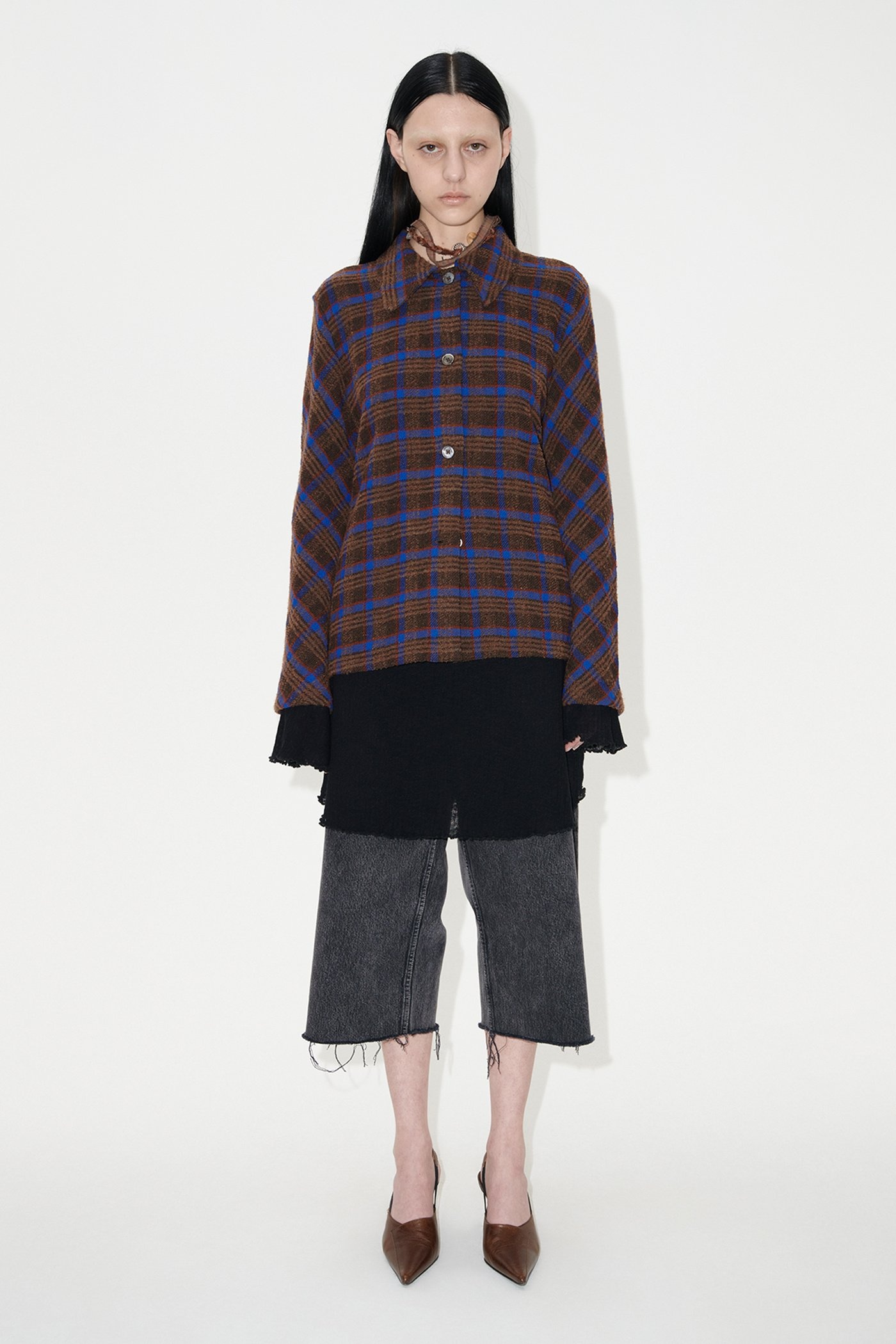 Sanctuary Shirt Brown Pankow Check - 2