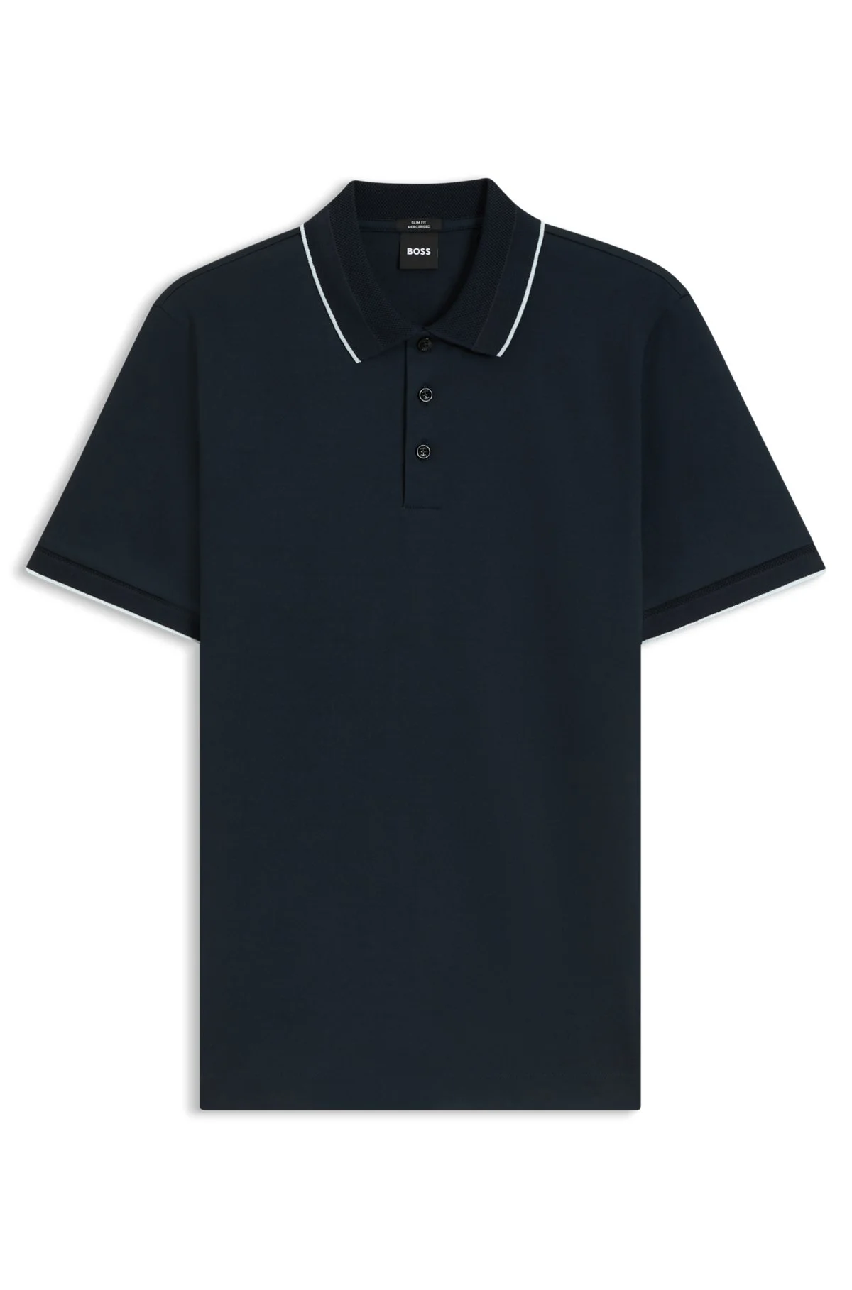 SLIM-FIT POLO SHIRT IN MERCERIZED COTTON - 1