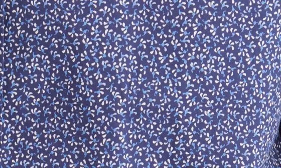 Micro Floral Button-Up Sport Shirt - 7