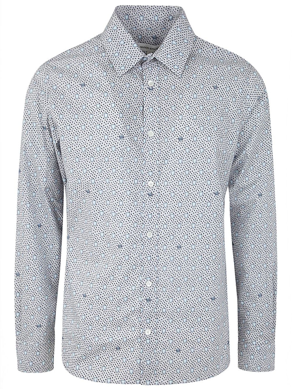 CLASSIC SHIRT IN SHIELD PRINTED COTTON - 1