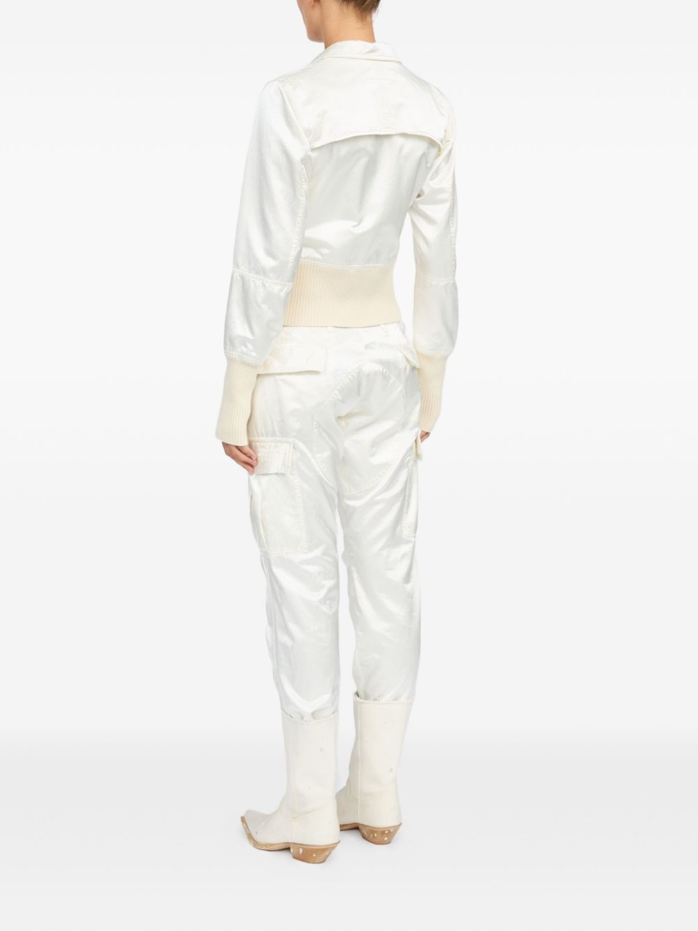 satin-finish bomber jacket - 7