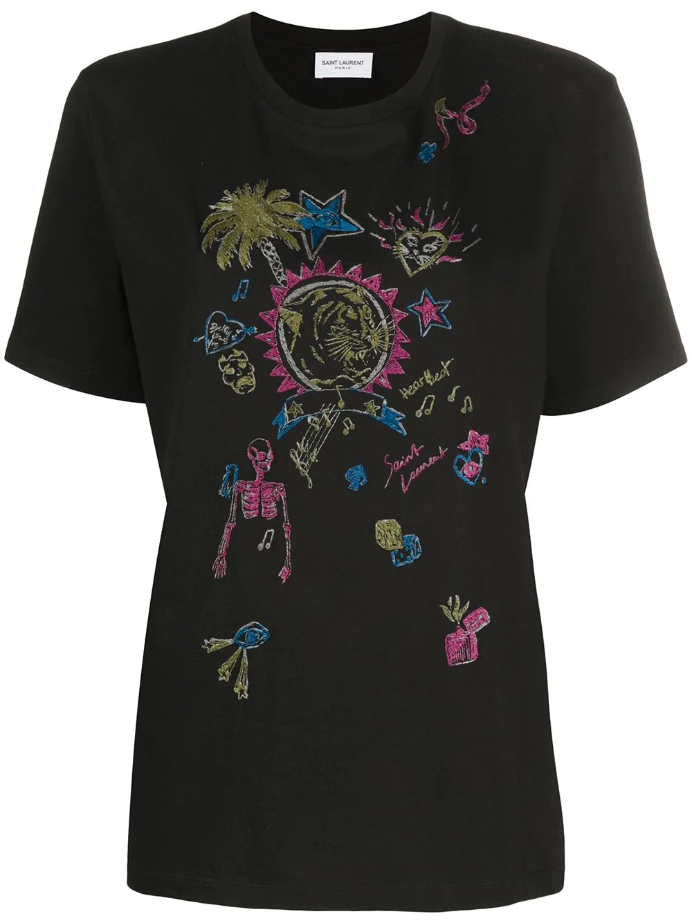 embroidered T-shirt - 1