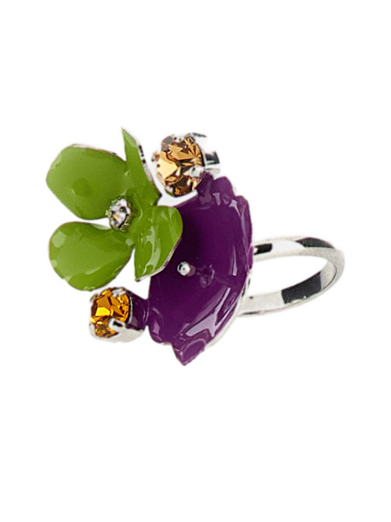 Marni flower stone ring outlook