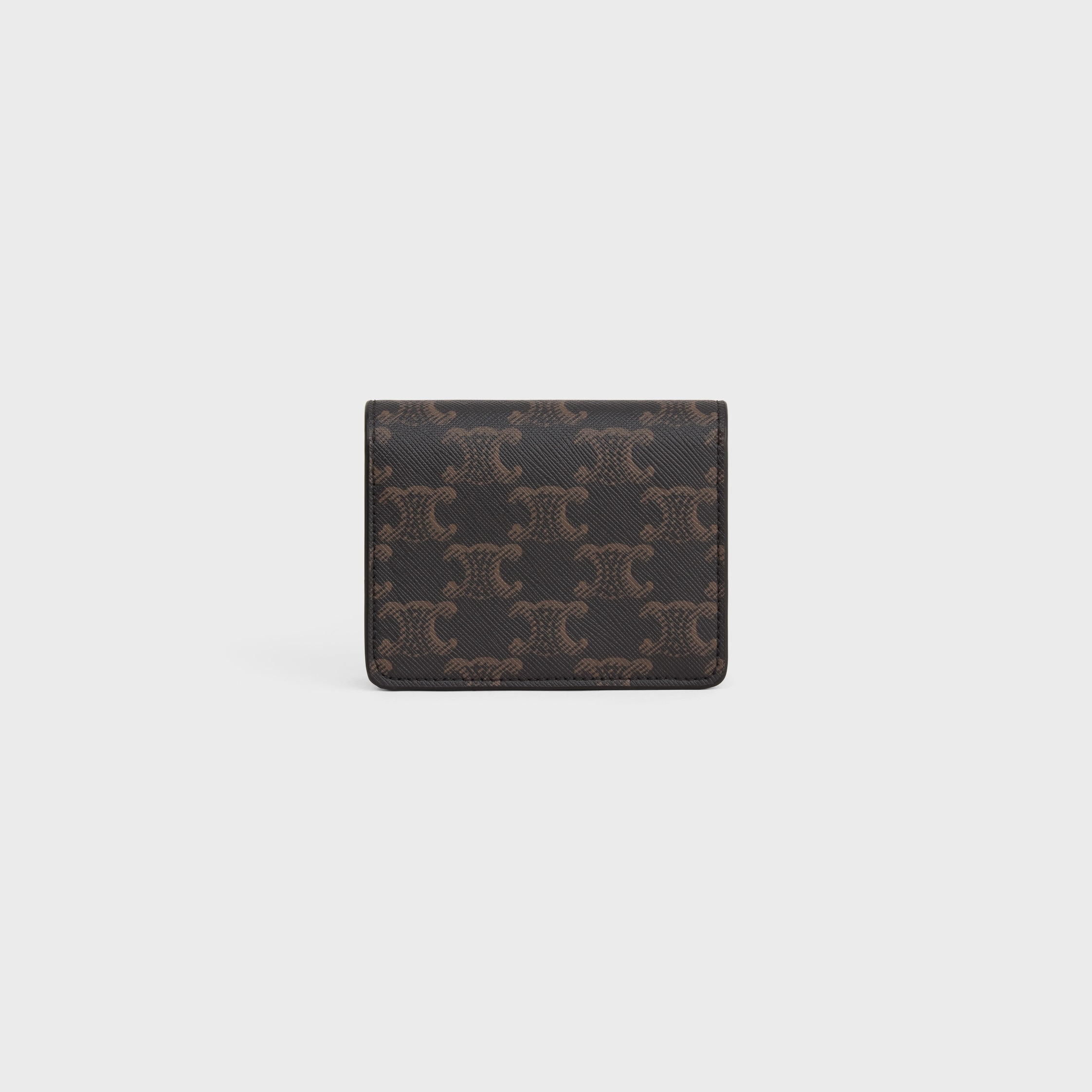 BUSINESS CARD HOLDER TRIOMPHE in Triomphe Canvas AND Lambskin - 3