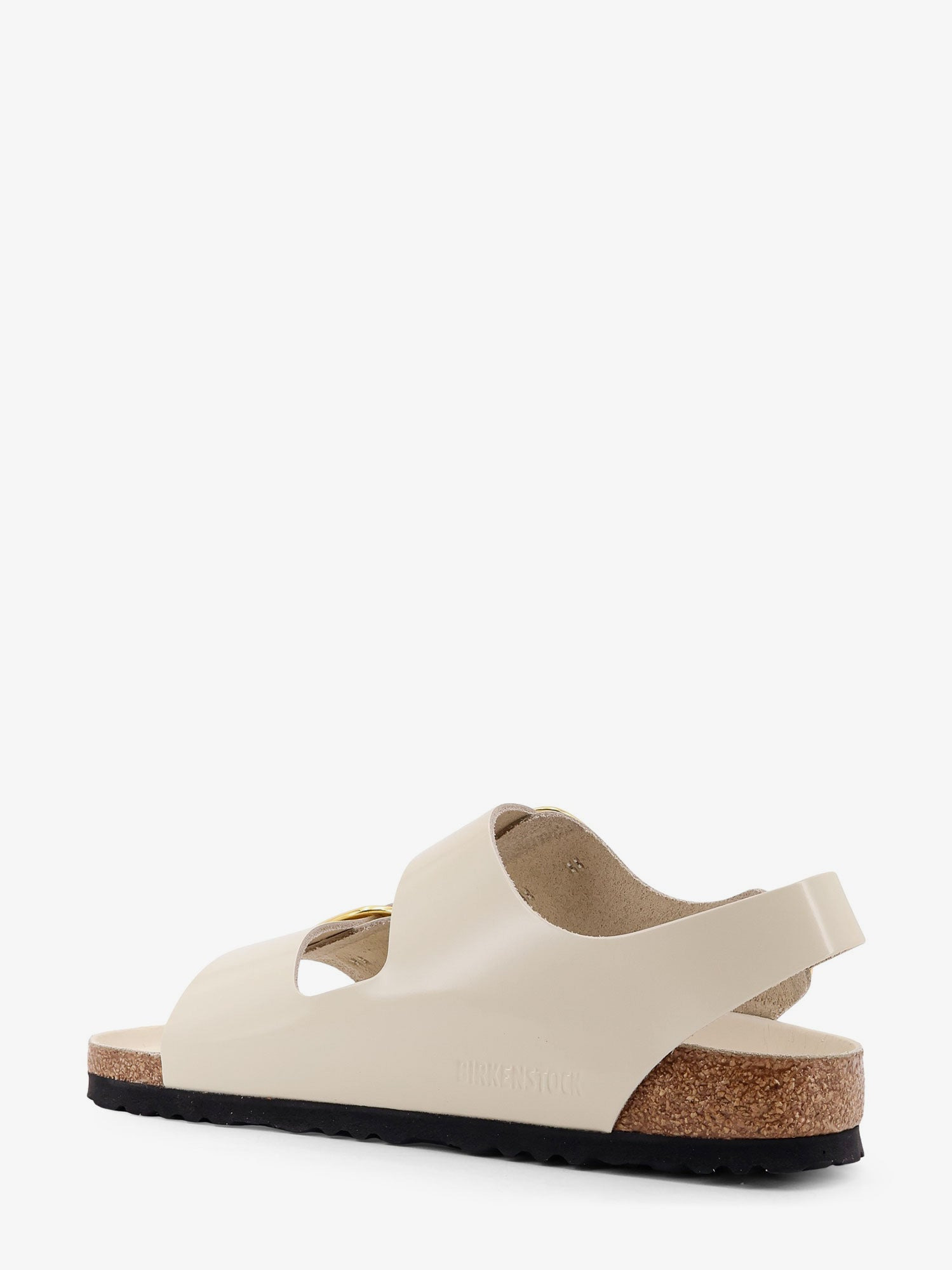 Milano Big Buckle Patent Leather Sandals - 3