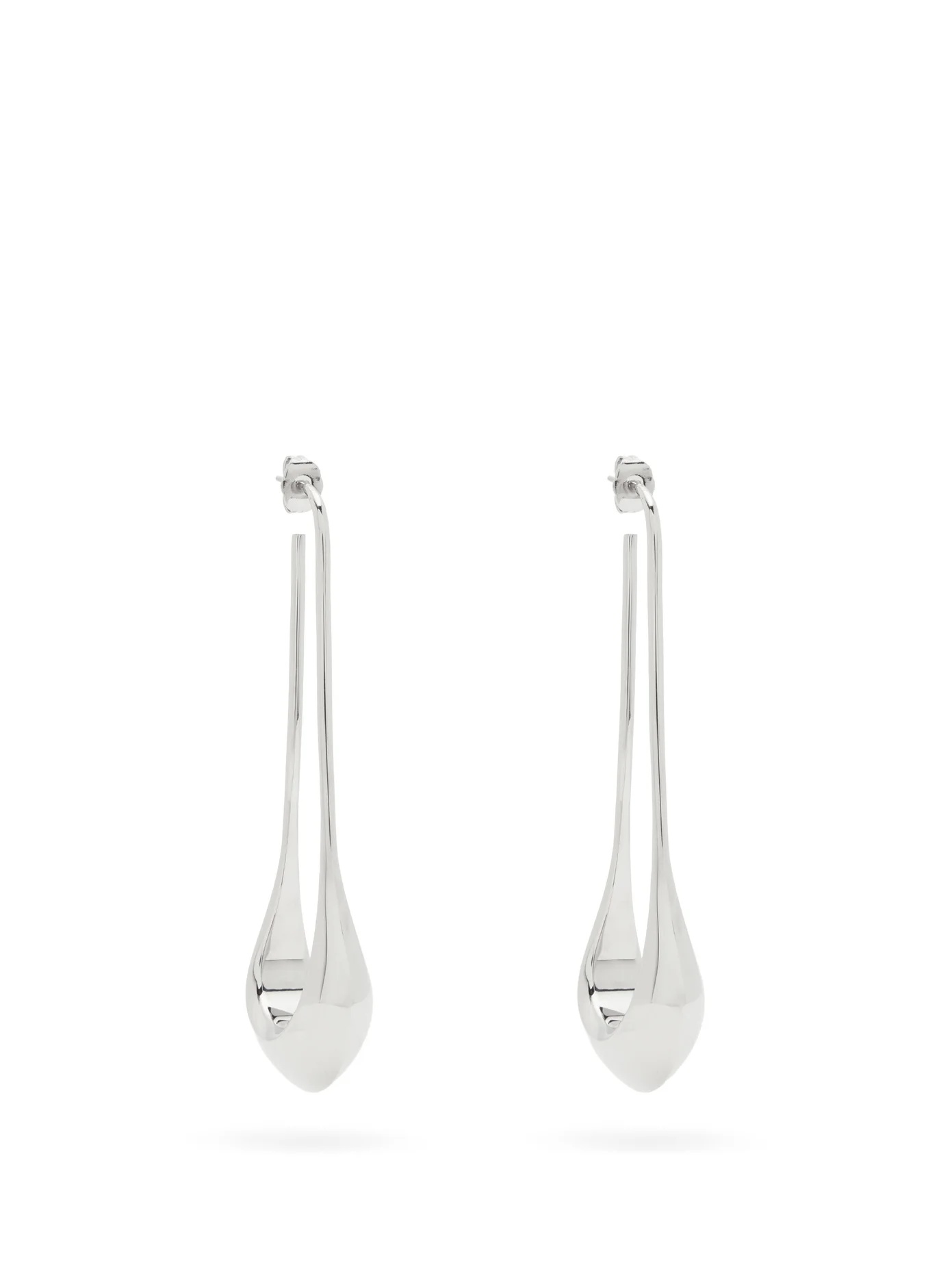 Perfume bottle long drop earrings - 1