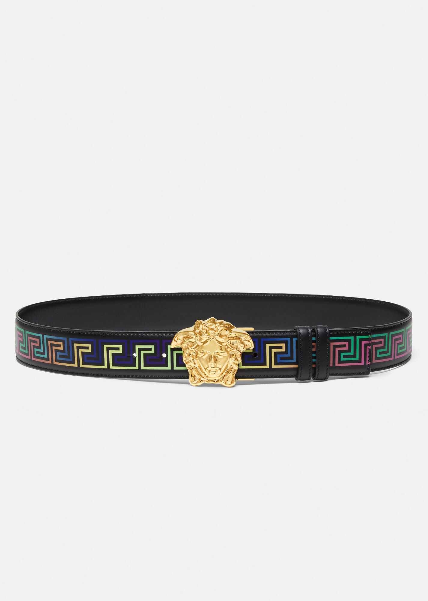 La Medusa Greca Neon Print Belt - 1
