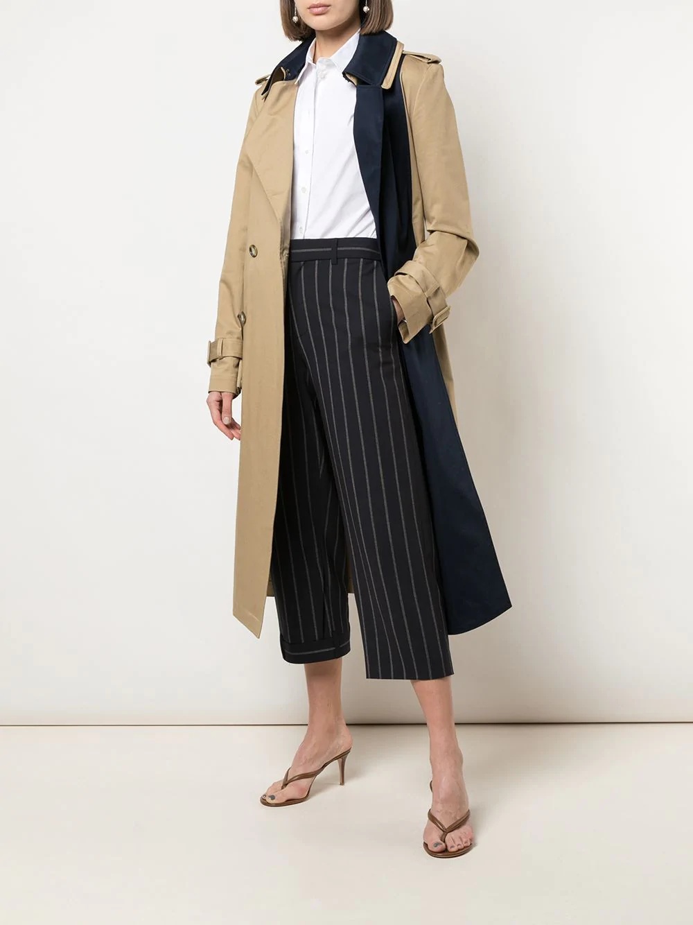 panelled trench coat - 2