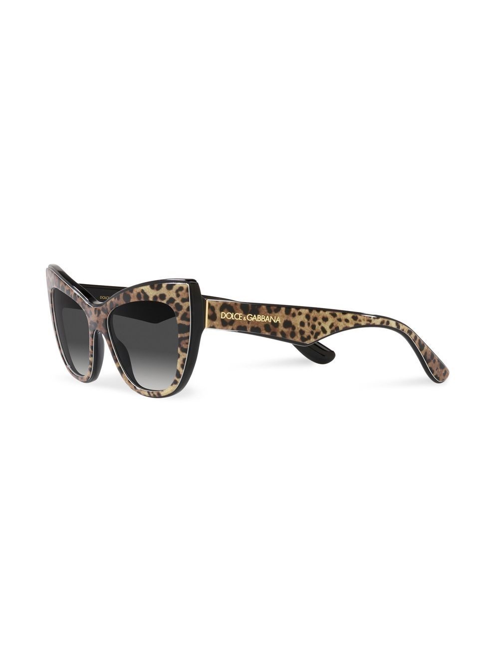leopard-print tinted sunglasses - 2