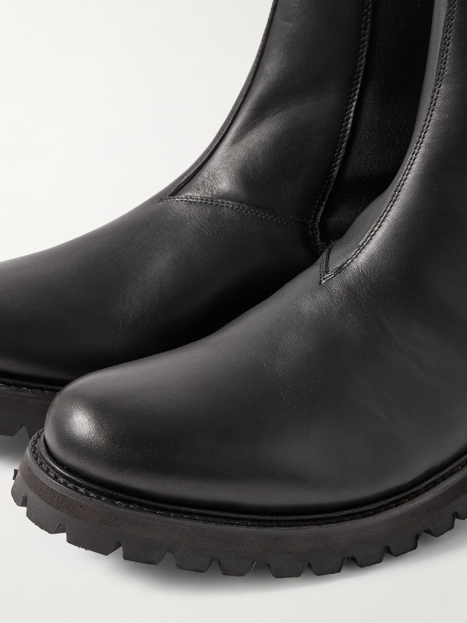 Milo Welted Waterproof Leather Chelsea Boots Black - 6
