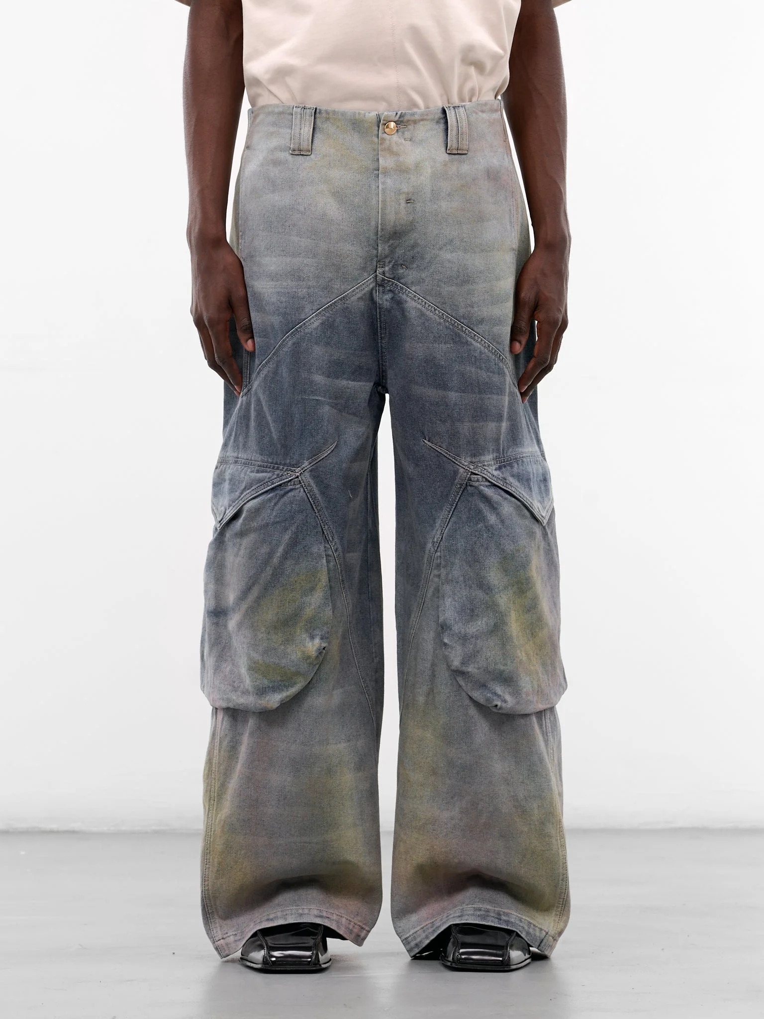 Felix Gradient Cotton Cargo Jeans - 1