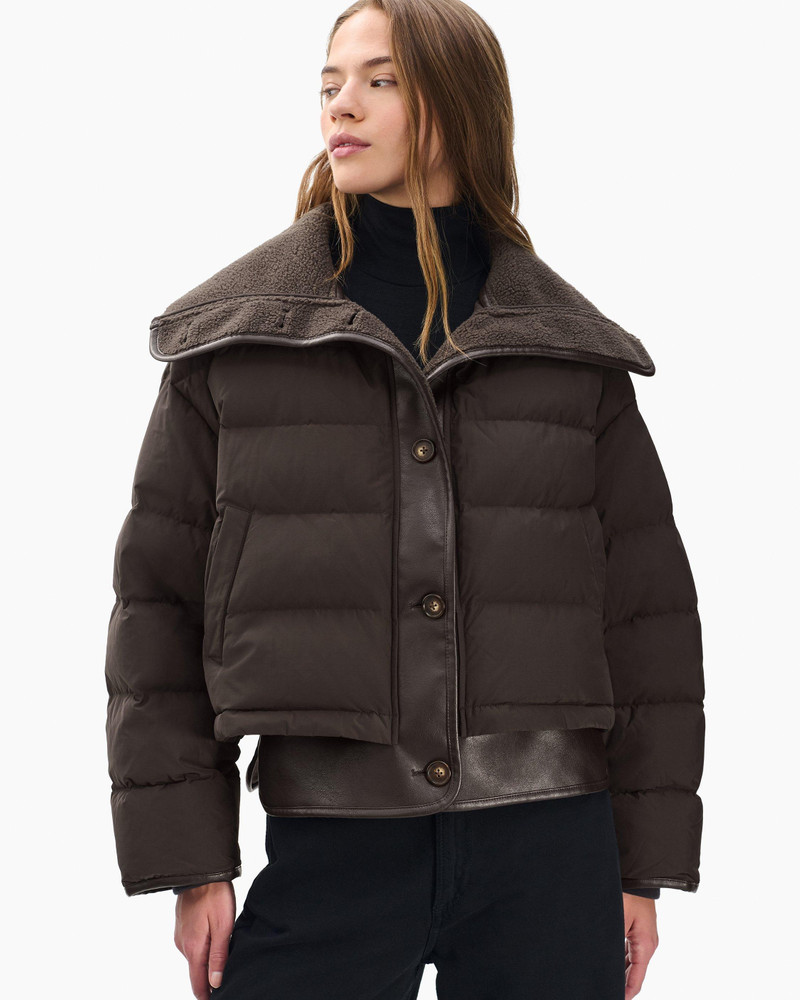 Gloria Mixed-Media Puffer Jacket 2