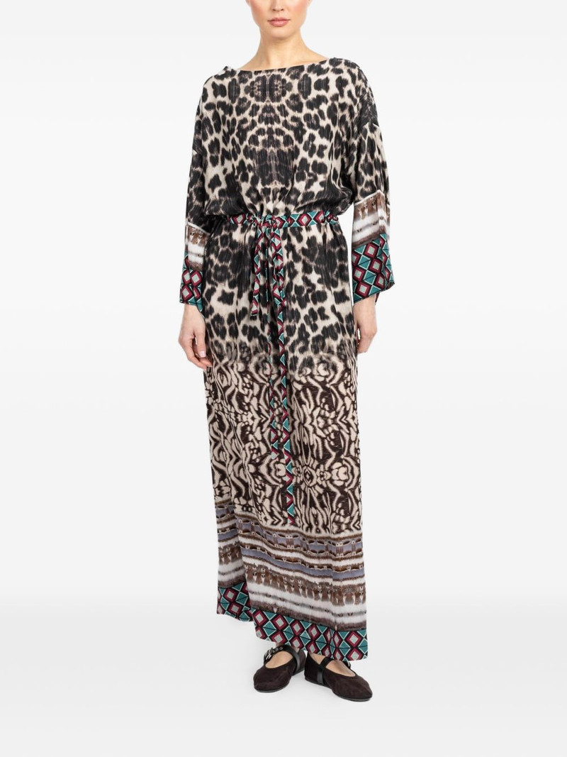 Pierre-Louis Mascia Tetris long-sleeve belted dress outlook