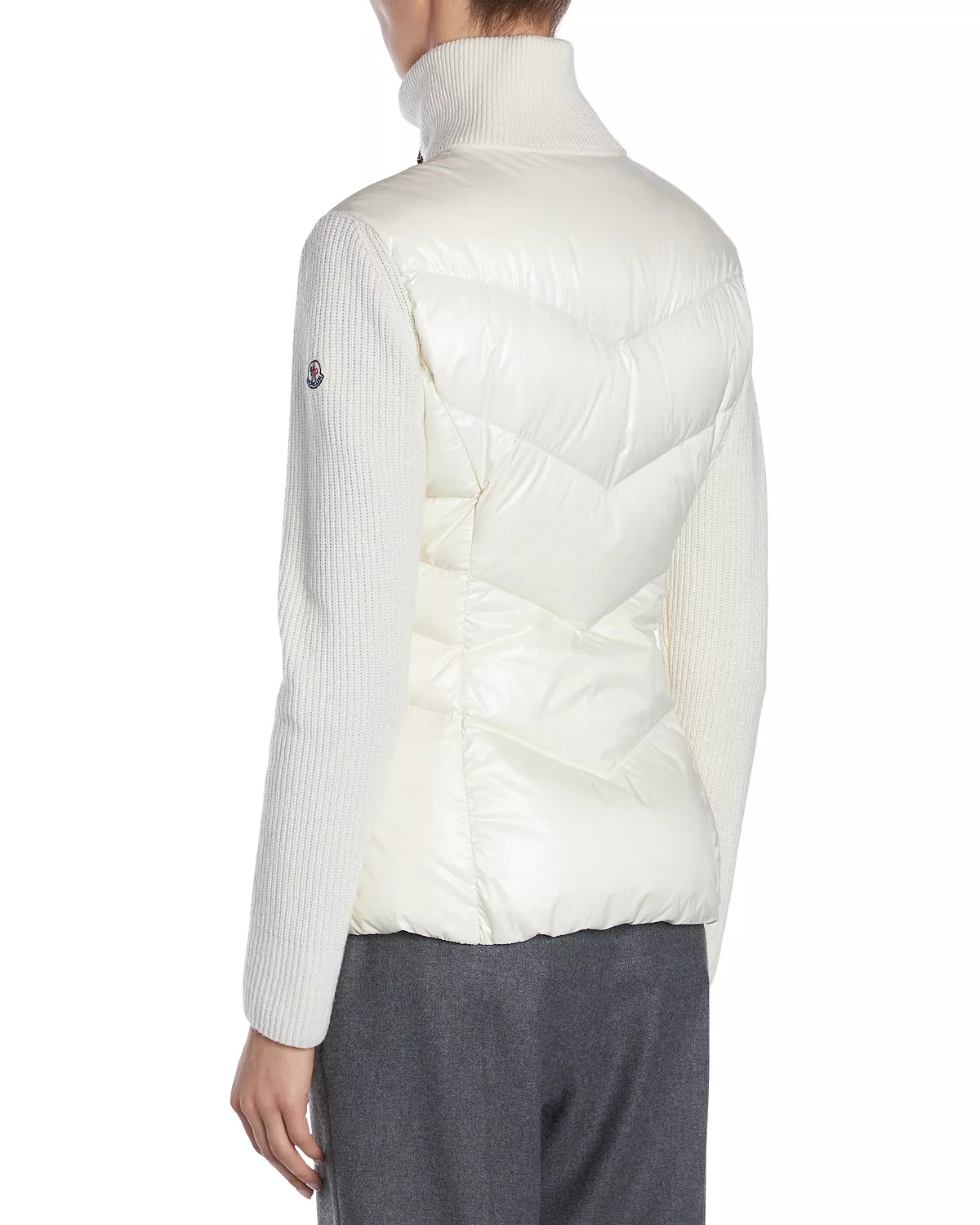 Padded Wool Puffer Cardigan - 3