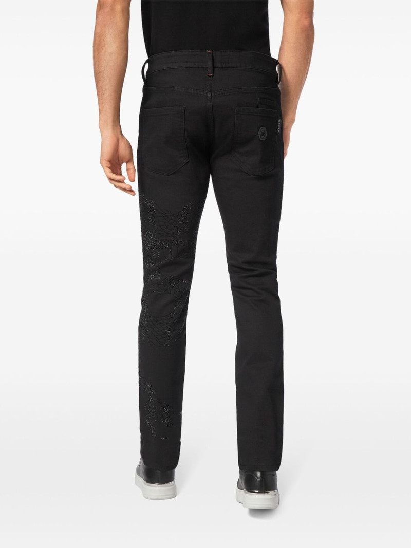 dragon-embellished jeans 4