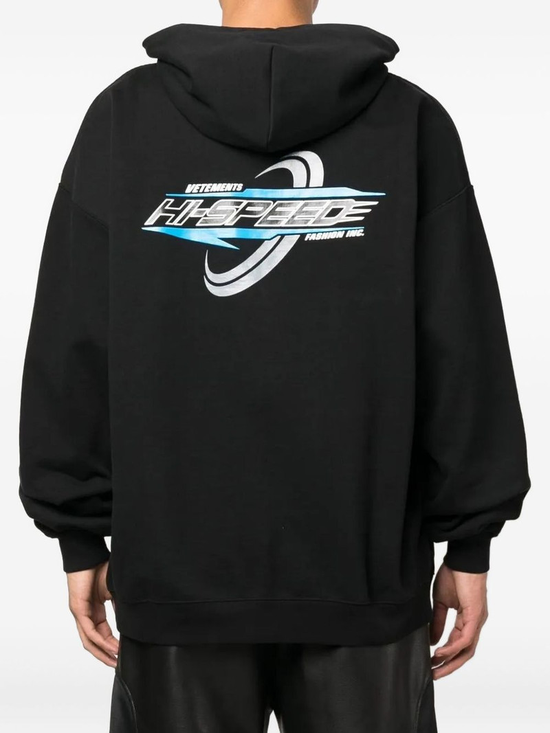 logo-print hoodie 4
