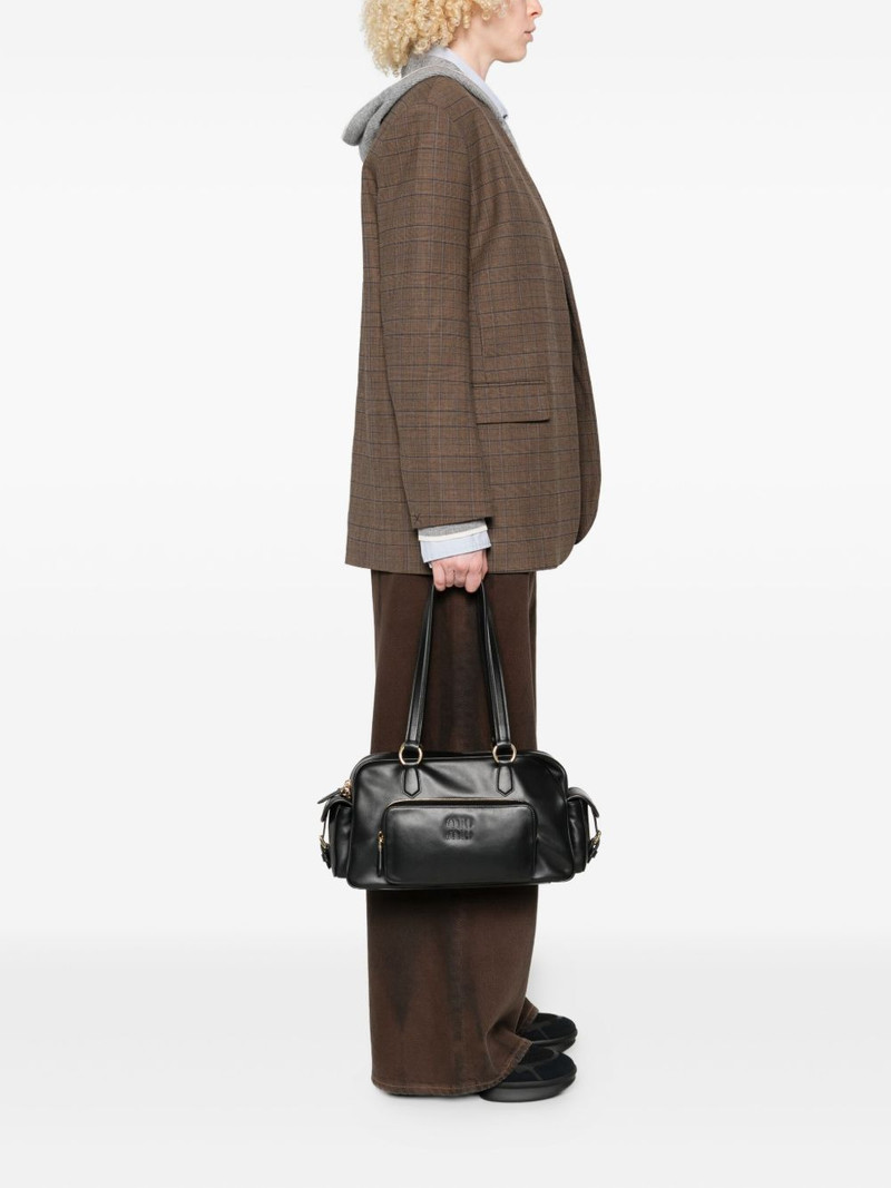 Miu Miu leather top-handle tote bag outlook