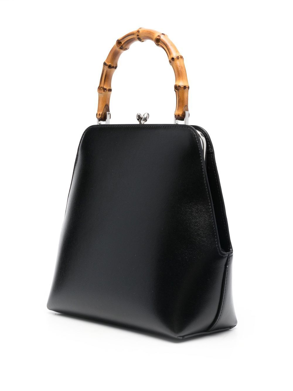 Goji Bamboo small leather top handle bag - 4