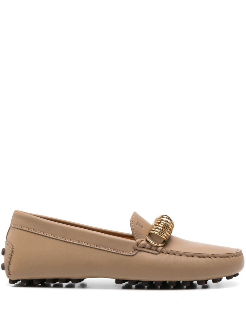 ring-hardware leather loafers 1