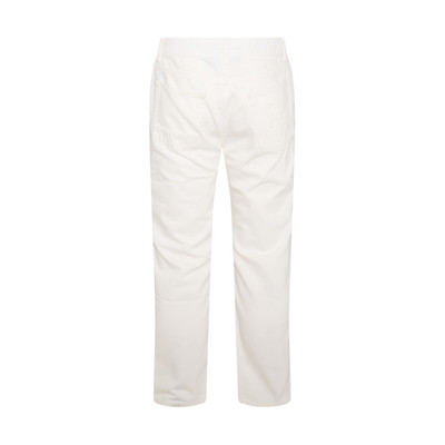 Palm Angels off white cotton jeans outlook