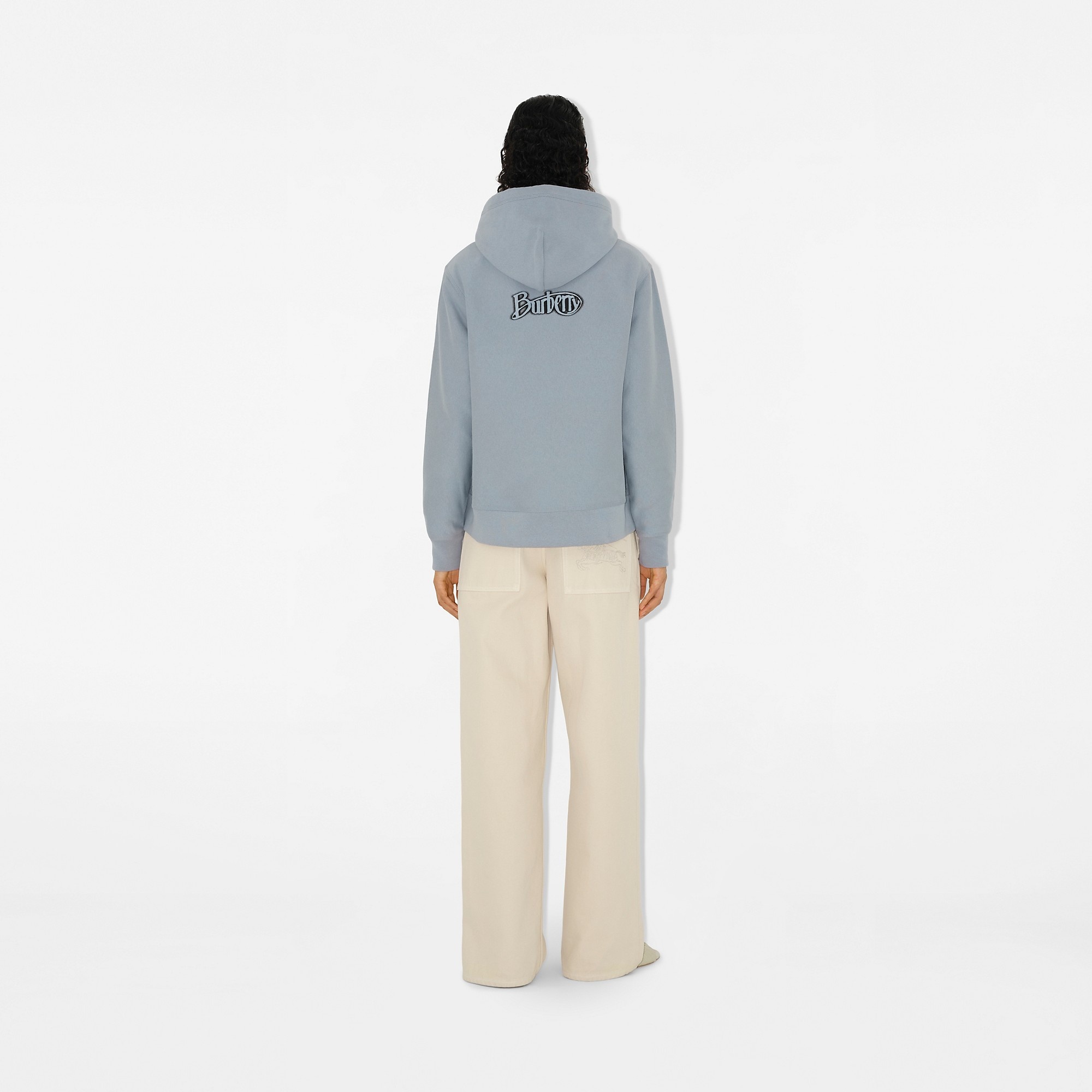 Logo Cotton Blend Hoodie - 4