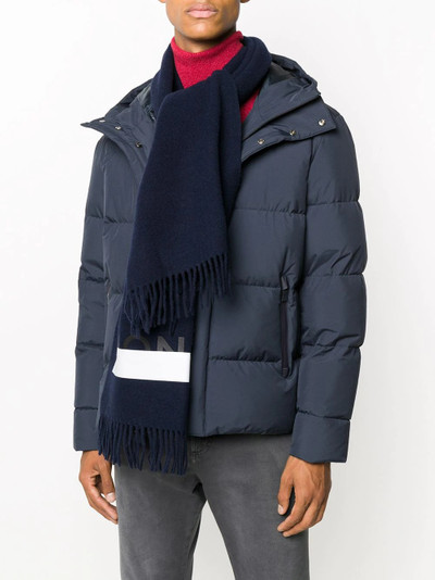 Moncler graphic logo print scarf outlook