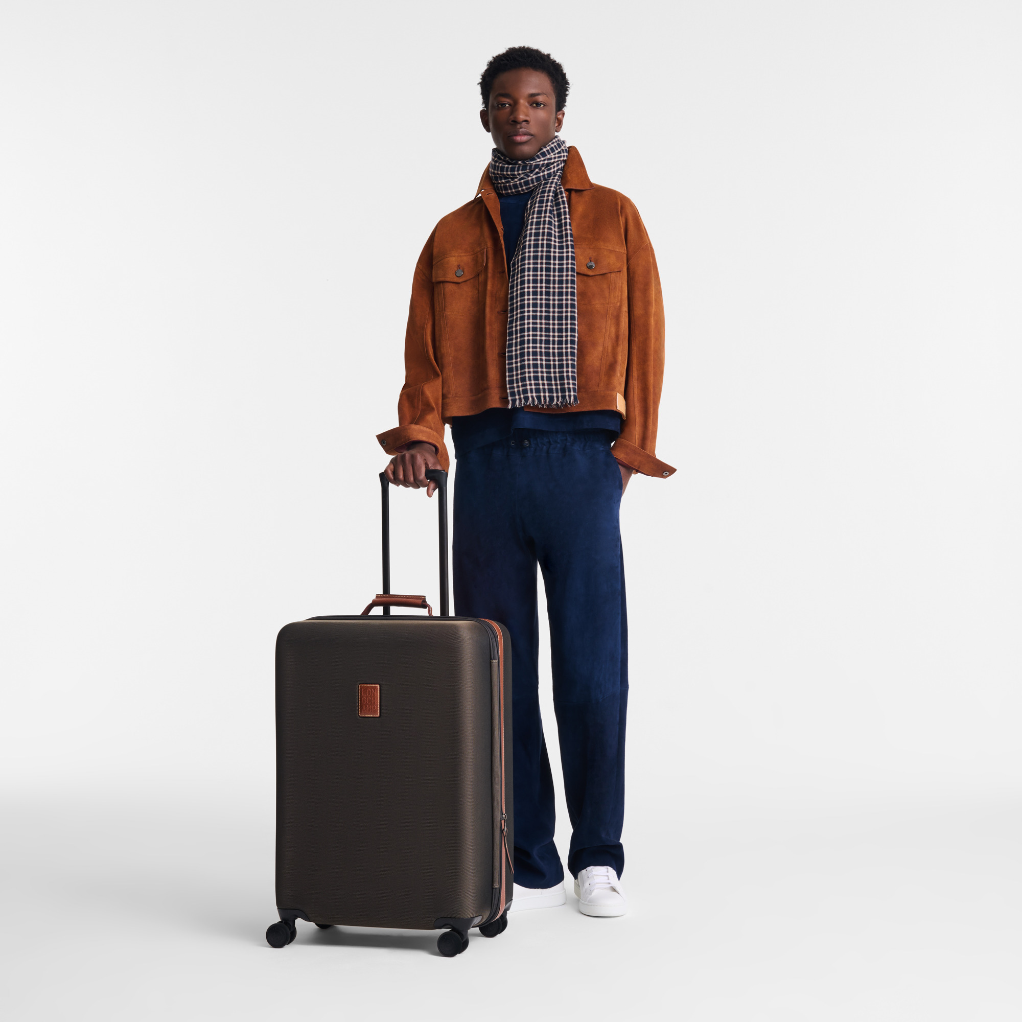 Boxford L Suitcase Brown - Recycled canvas - 2