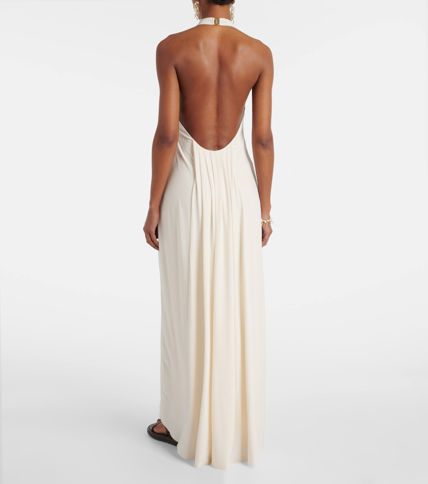 Carrie halterneck jersey maxi dress - 3