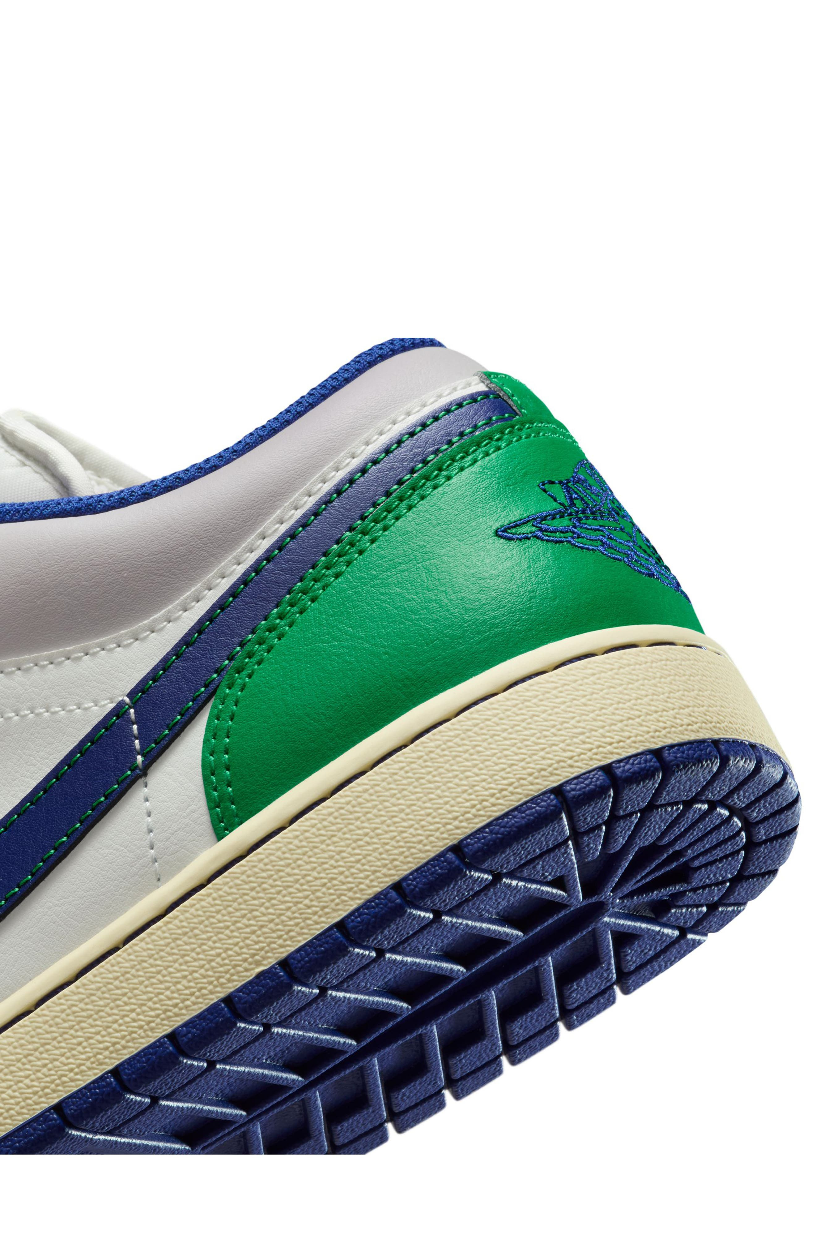 Air Jordan 1 Low Sneaker in Sail/Stadium Green at Nordstrom - 7