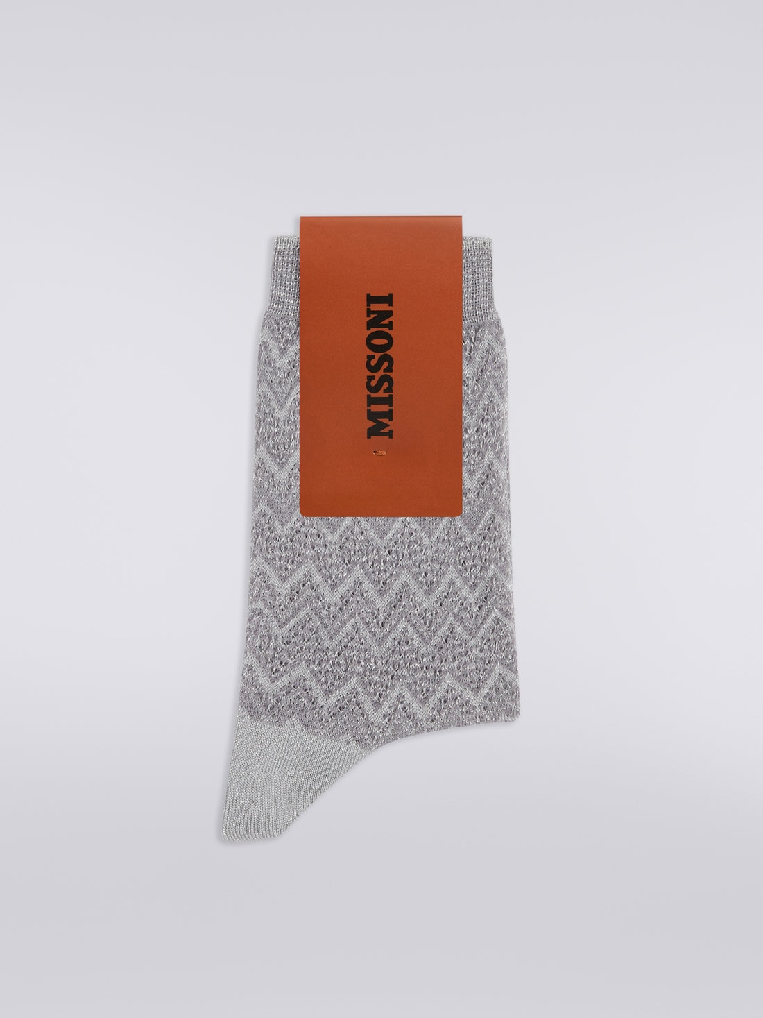 Short zigzag viscose and nylon socks - 2