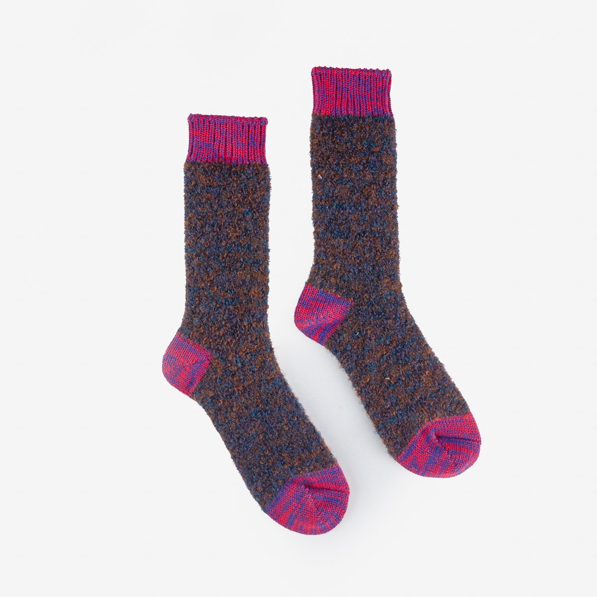 DEC-MOH-RED Decka Mohair Wool Socks - Red - 1