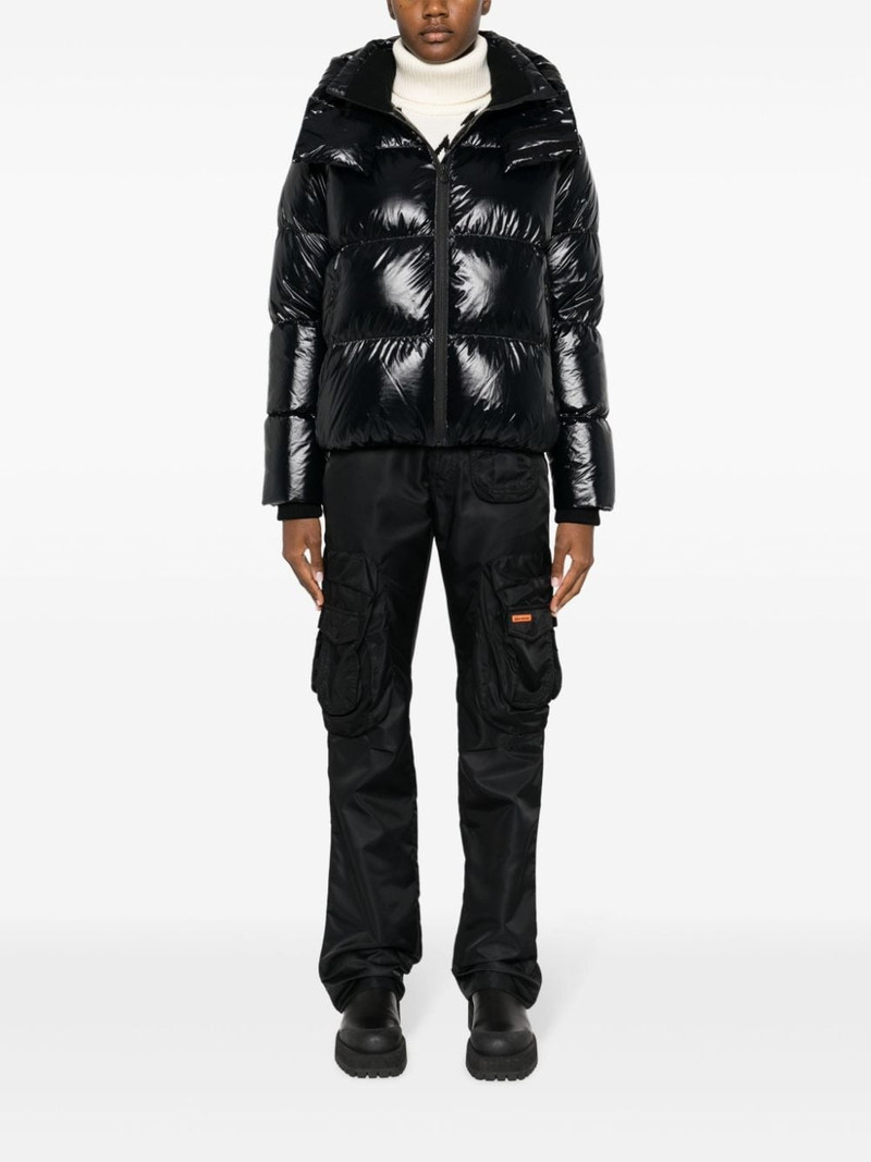 PERFECT MOMENT January detachable-hood padded jacket outlook