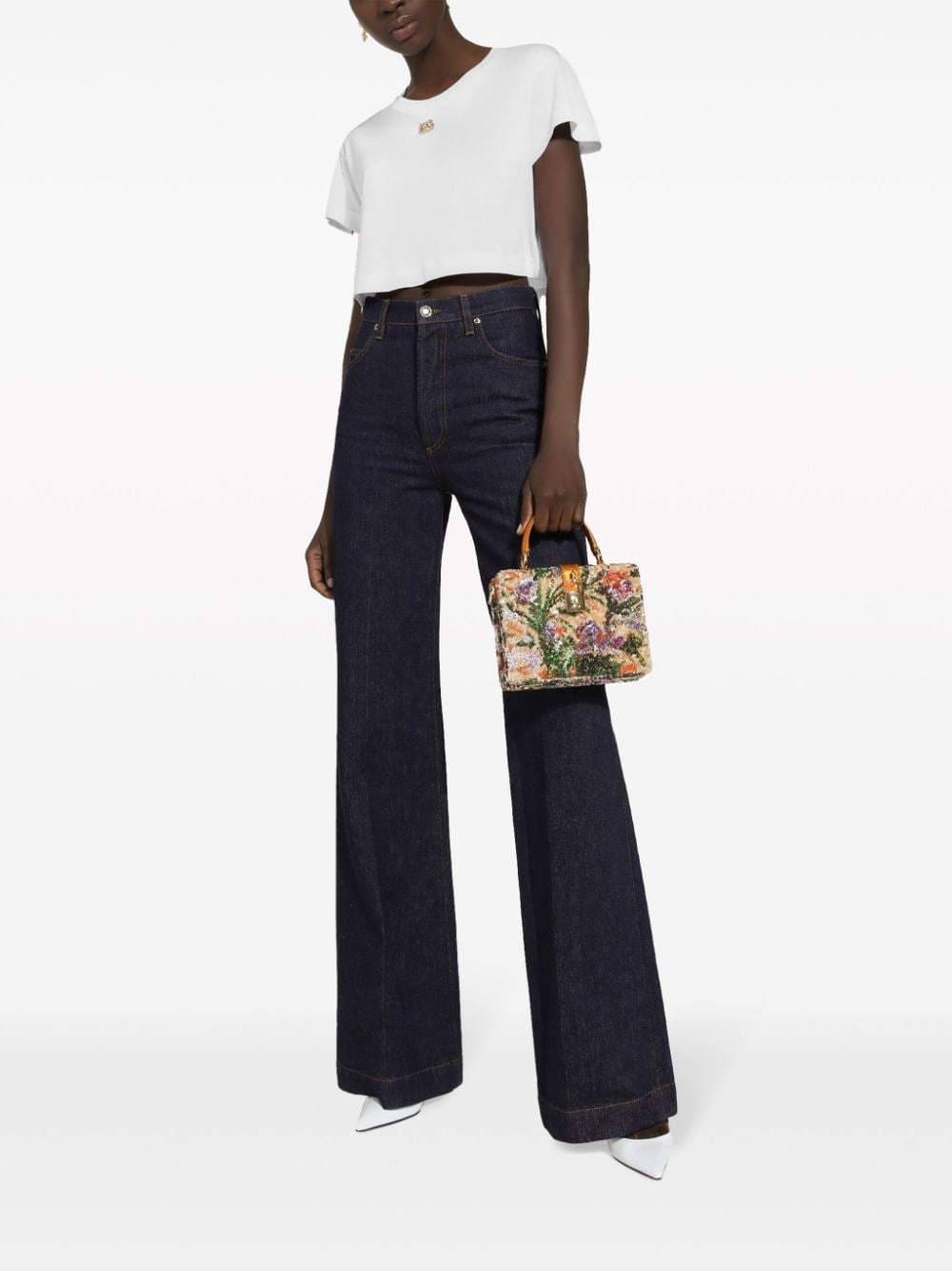 high-rise flared jeans - 2