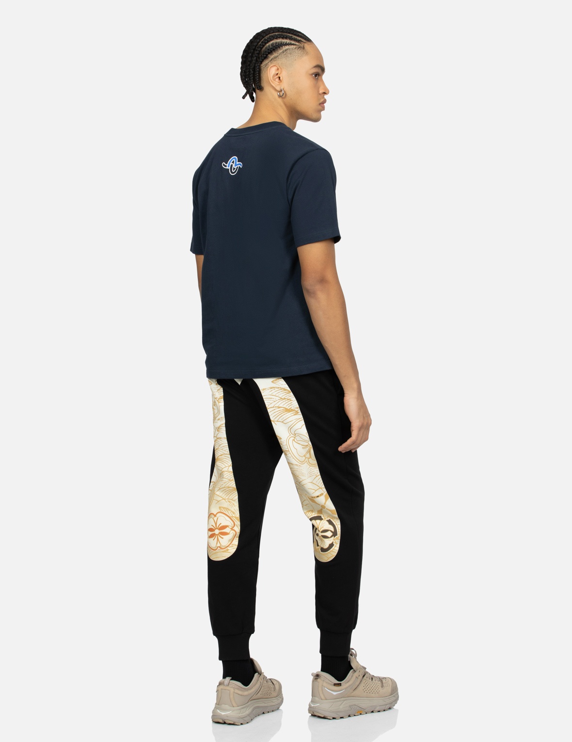 HANAFUDA PATTERN DAICOCK PRINT REGULAR FIT SWEATPANTS - 3