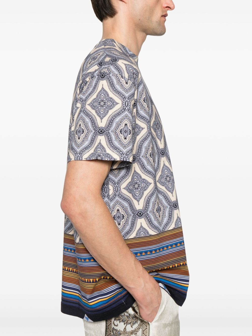 abstract-pattern T-shirt - 4